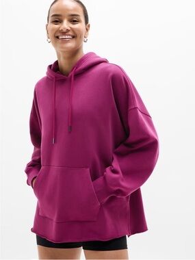 Athleta Berry Oversized Hoodie